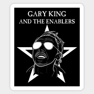 GARY KING AND THE ENABLERS (The Sisters of Mercy style) Sticker